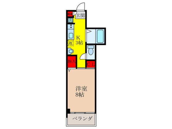 山仁ｻﾂｷﾊｲﾂ２の物件間取画像